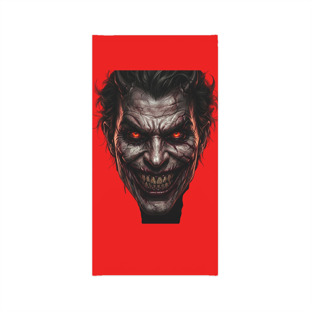 Horror Joker Face Neck Gaiter - Red Scary Clown Mask Bandana