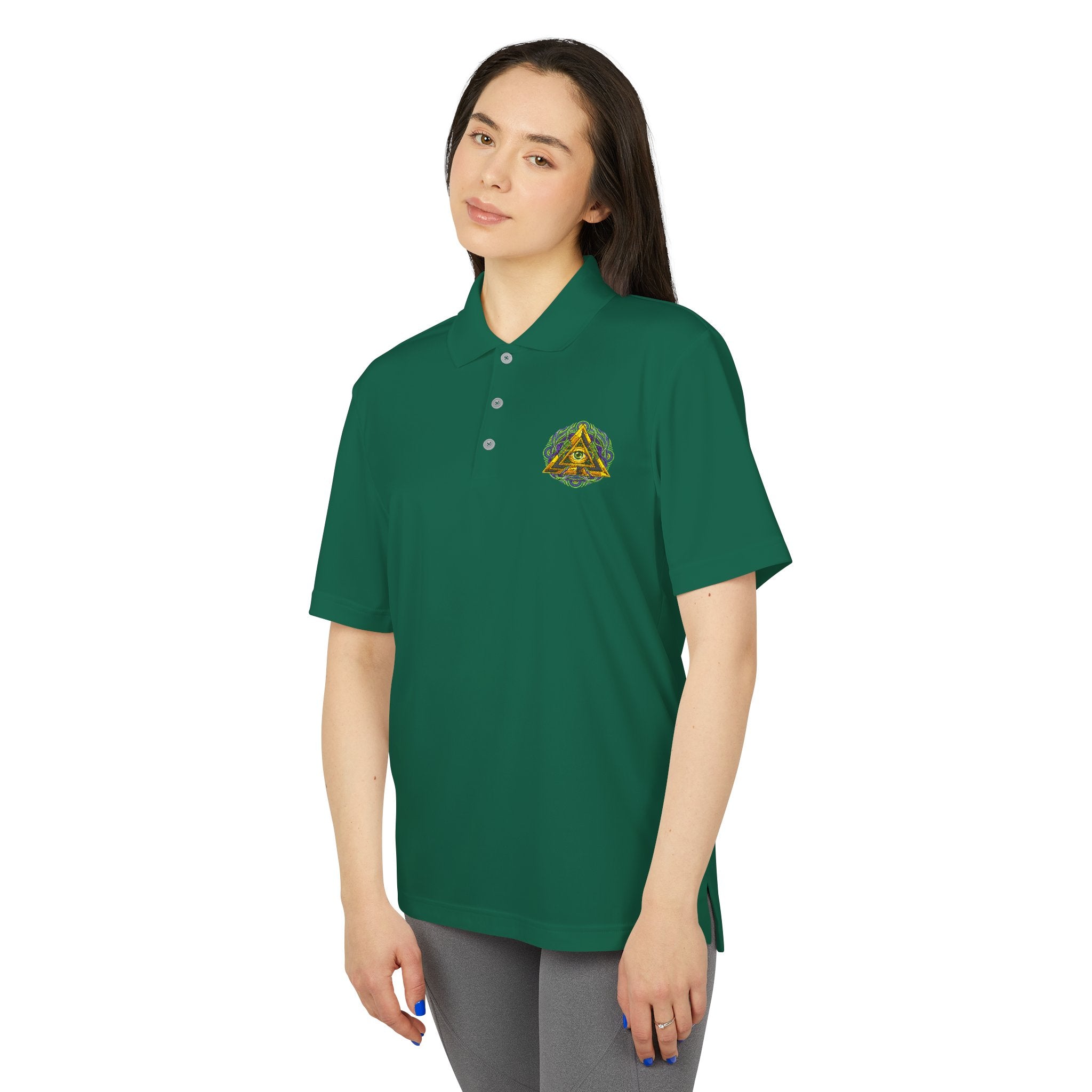 Pine Forest Crest Performance Polo