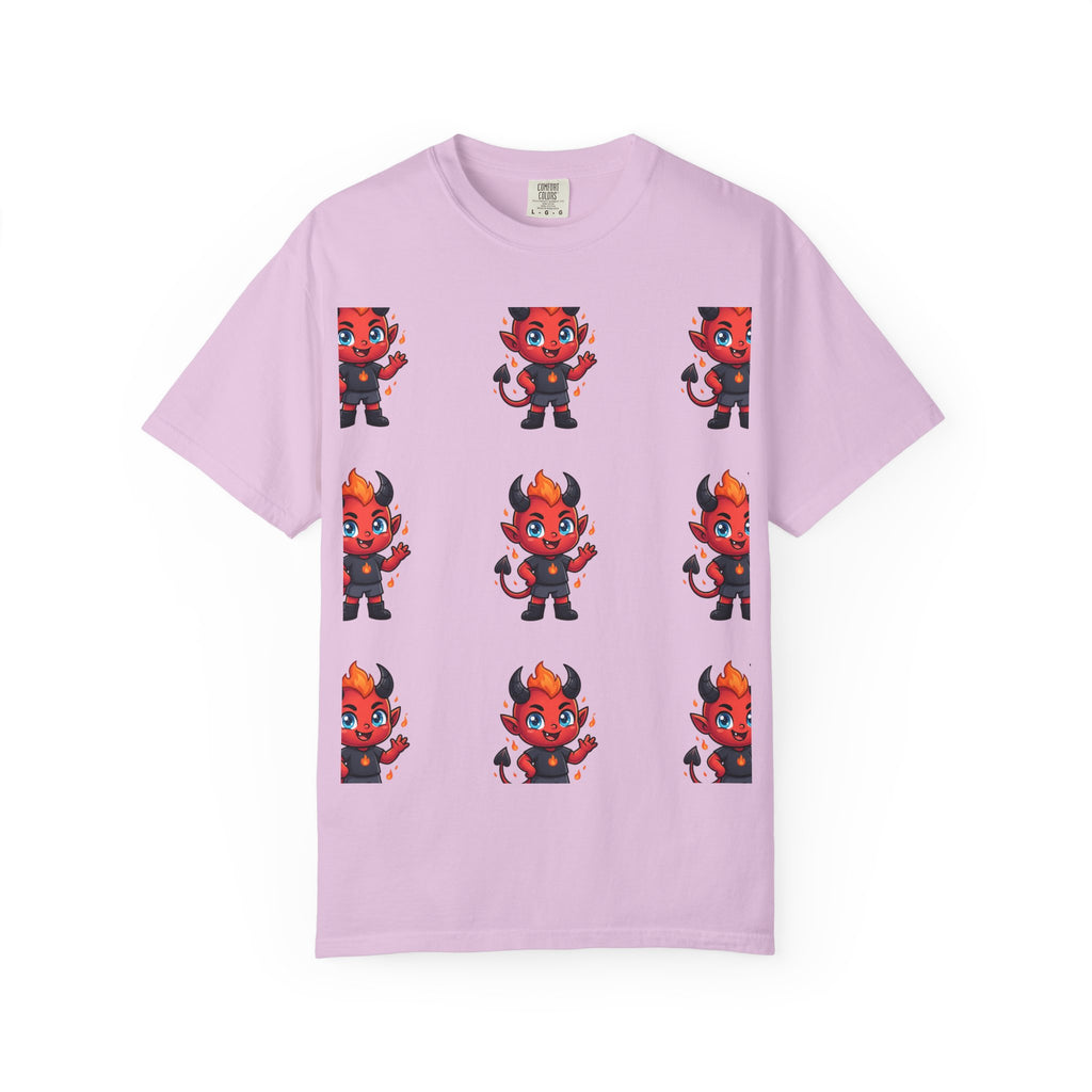 Illuminati Israel Pyramid T-Shirt with Devil Character Pattern