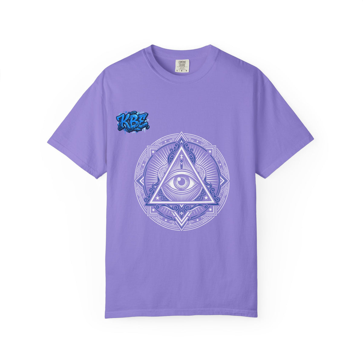 T-Shirt — Blue Geometric Mandala Bandana Graphic