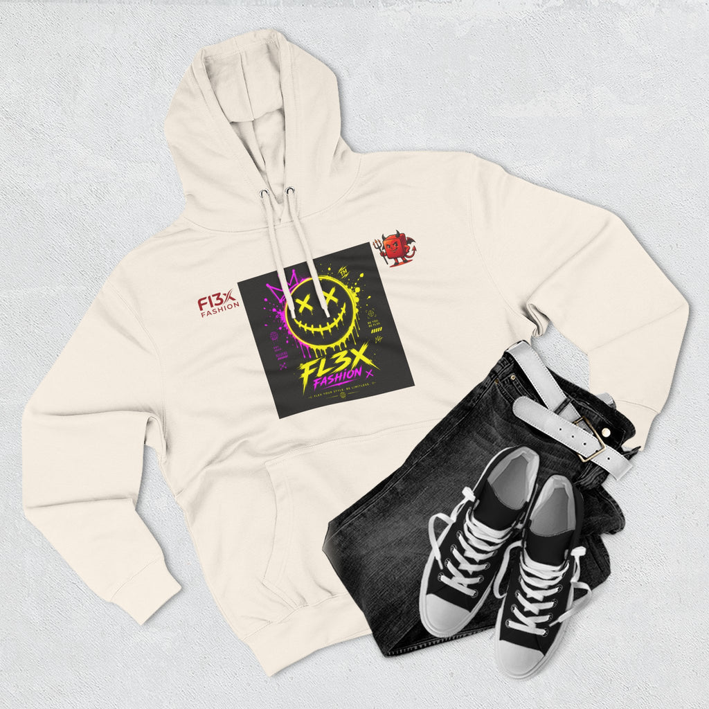 Smiley Neon Graphic Hoodie — FL3X Fashion Streetwear