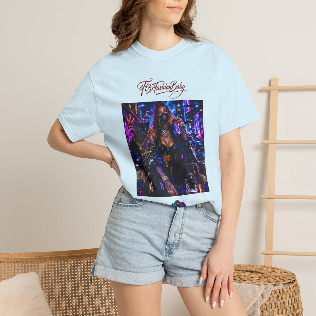 Cyberpunk Nightlife T‑Shirt — “The Fashion Baby” Graphic Tee
