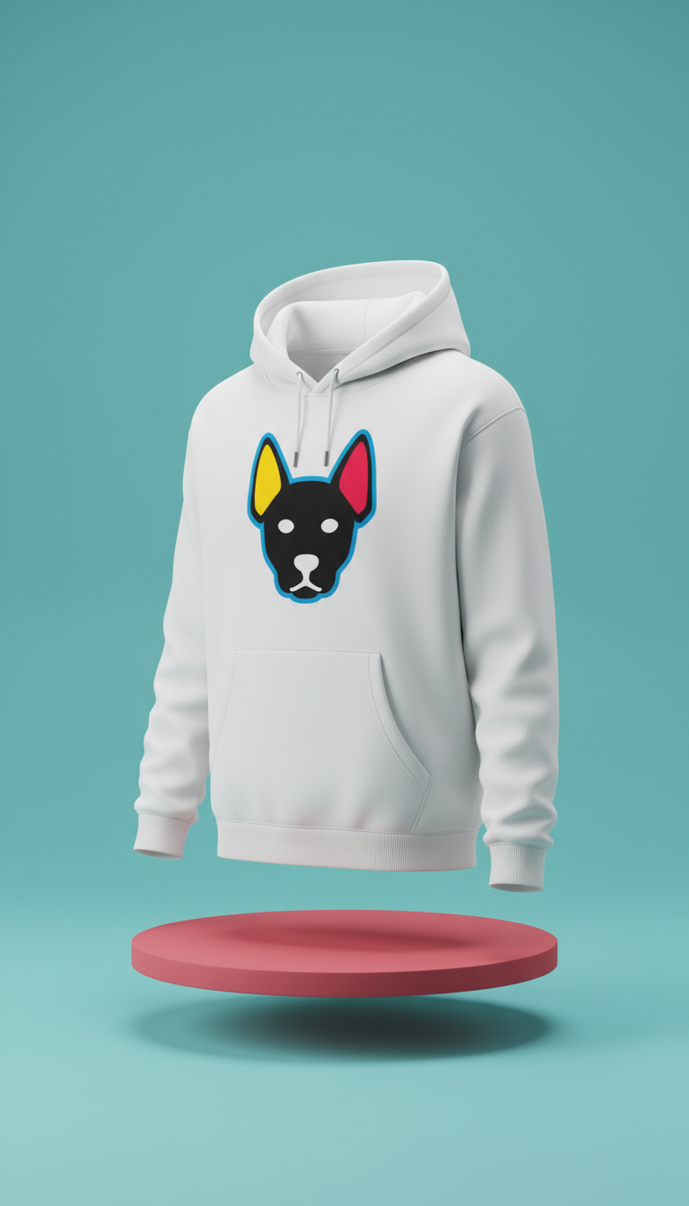 Dog Hoodie With Graphic Logo Print